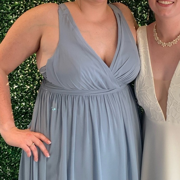 Azazie Kora Bridesmaid Dress in Dusty Blue - Picture 6 of 6